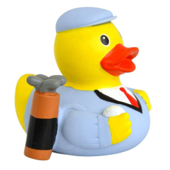 Іграшки для ванни - Каченя гумове LiLaLu FunnyDucks Гольфіст L1817