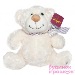 М'які тварини - М яка іграшка Grand Ведмідь білий с бантом 33 см (3301GMU)