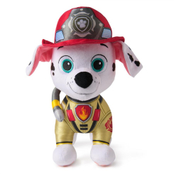 Персонажі мультфільмів - ​М'яка іграшка Paw Patrol Пожежна рятувальна місія Цуценя Маршал делюкс 25 см (SM47408/6073667)