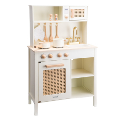 Дитячі кухні та побутова техніка - Ігровий набір New classic toys Міні-кухня - ротанг (11045)