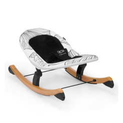 Развивающие коврики, кресла-качалки - Шезлонг-качалка Kinderkraft Finio Black/White (KKBFINOBLK0000) (202457)