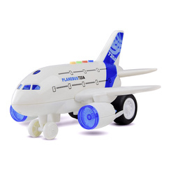 Машинки для малышей - Инерционный самолет Shantou Jinxing Planebus 720A 1:160 с эффектами (WY720A)