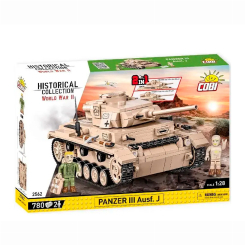 Конструктори з унікальними деталями - Конструктор Cobi Друга Світова Війна Танк Panzer III 780 деталей (COBI-2562)