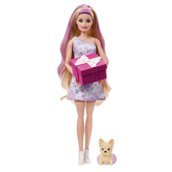 Ляльки - Лялька Barbie Party unboxed у лілових тонах (JFG70)