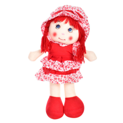 Ляльки - Дитяча лялька м'яконабивна Bambi WW8197-2 40 см Червоний (36373s45256)