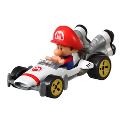 Транспорт и спецтехника - Машинка Hot Wheels Mario kart Беби Марио Би-Дашер (GBG25/GRN12)