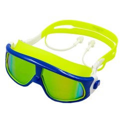 Для пляжу і плавання - Окуляри-маска для плавання з берушами SPDO S5025 FDSO Синьо-жовтий (60508308) (3985500393)