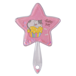 Бижутерия и аксессуары - Зеркало Shantou Jinxing Звезда с блестками розовое (K7302/2)