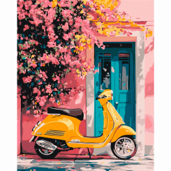 Товари для малювання - Картина за номерами Brushme Прогулянка в стилі ретро 40х50 см (BS54315)