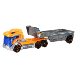 Автотреки, паркінги та гаражі - Іграшкова вантажівка-трейлер Hot Wheels Copter Chase (BFM60/BFM67)