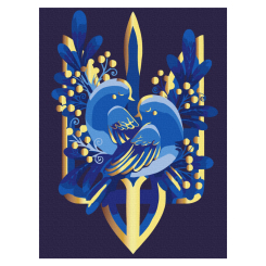 Товары для рисования - Картина по номерам Brushme Крылатый герб (RBS1007) Товары для рисования - Картина по номерам Brushme Крылатый герб (RBS1007)