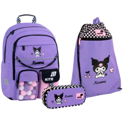 Рюкзаки и сумки - Школьный набор Kite Education Kuromi (SET_HK26-584M)