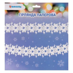 Аксесуари для свят - Гірлянда Novogod'ko Сніжинки біла 4 метри (974715)