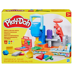 Наборы для лепки - Набор для лепки Play-Doh Игрушечный станок с инструментами и штампами (F9141)