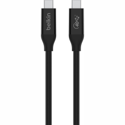 Павербанки - ​Кабель Belkin USB-C > USB-C заряджання/синхронізації Type-C USB4 40Гбс чорний (INZ001BT0.8MBK)