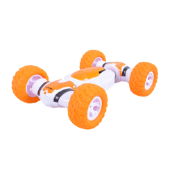 Радиоуправляемые модели - ​Машина-перевертыш Країна Іграшок на радиоуправлении белая с оранжевым (3022/3)