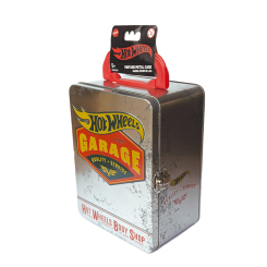 Паркінги і гаражі - Вінтажний контейнер Hot Wheels для 18 машинок сріблястий (HWCC22S)
