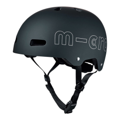 Защитное снаряжение - Защитный шлем Micro черный с фонариком 52-56 см (AC2096BX)