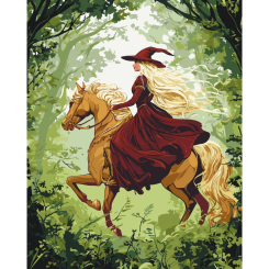 Товари для малювання - Картина за номерами Art Craft Чарівна наїздниця 40х50 см (10158-AC)
