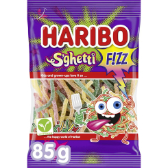 Сладости - ​Желейные конфеты Haribo S'ghetti Fizz 85 г (4001686018811)