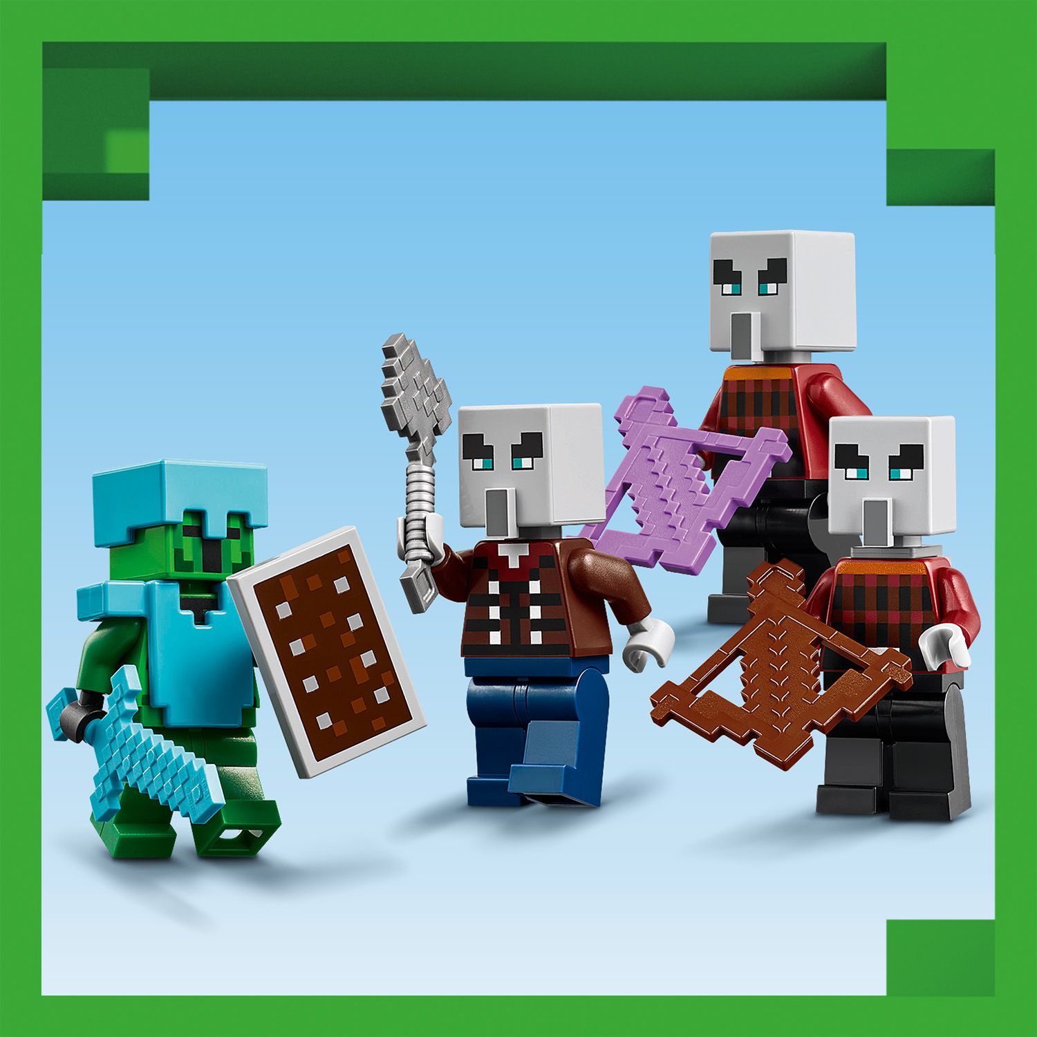 4 персонажі LEGO® Minecraft®