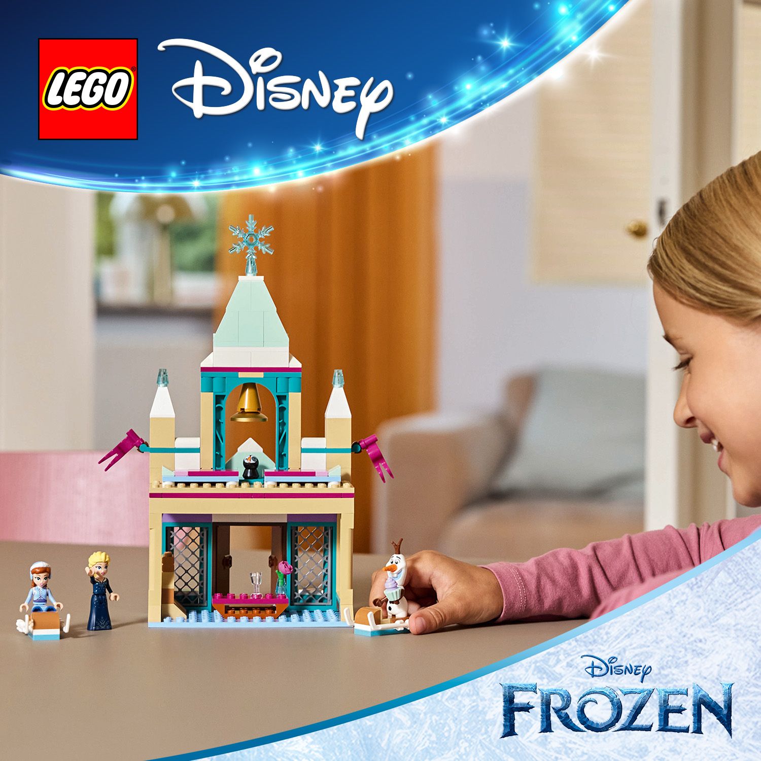 Сборный замок для развлечений в стиле Холодного сердца Disney