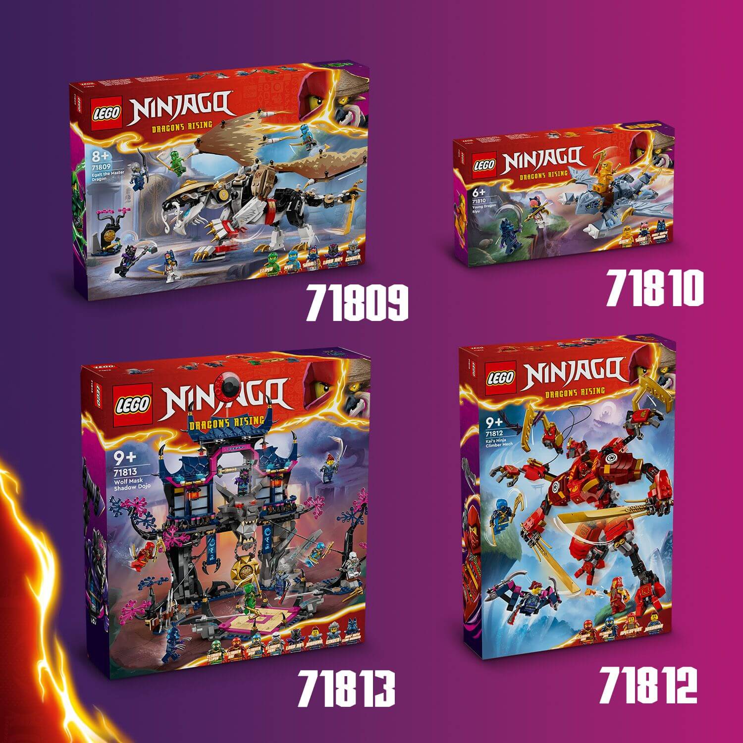 Більше наборів LEGO® NINJAGO® для колекціонування