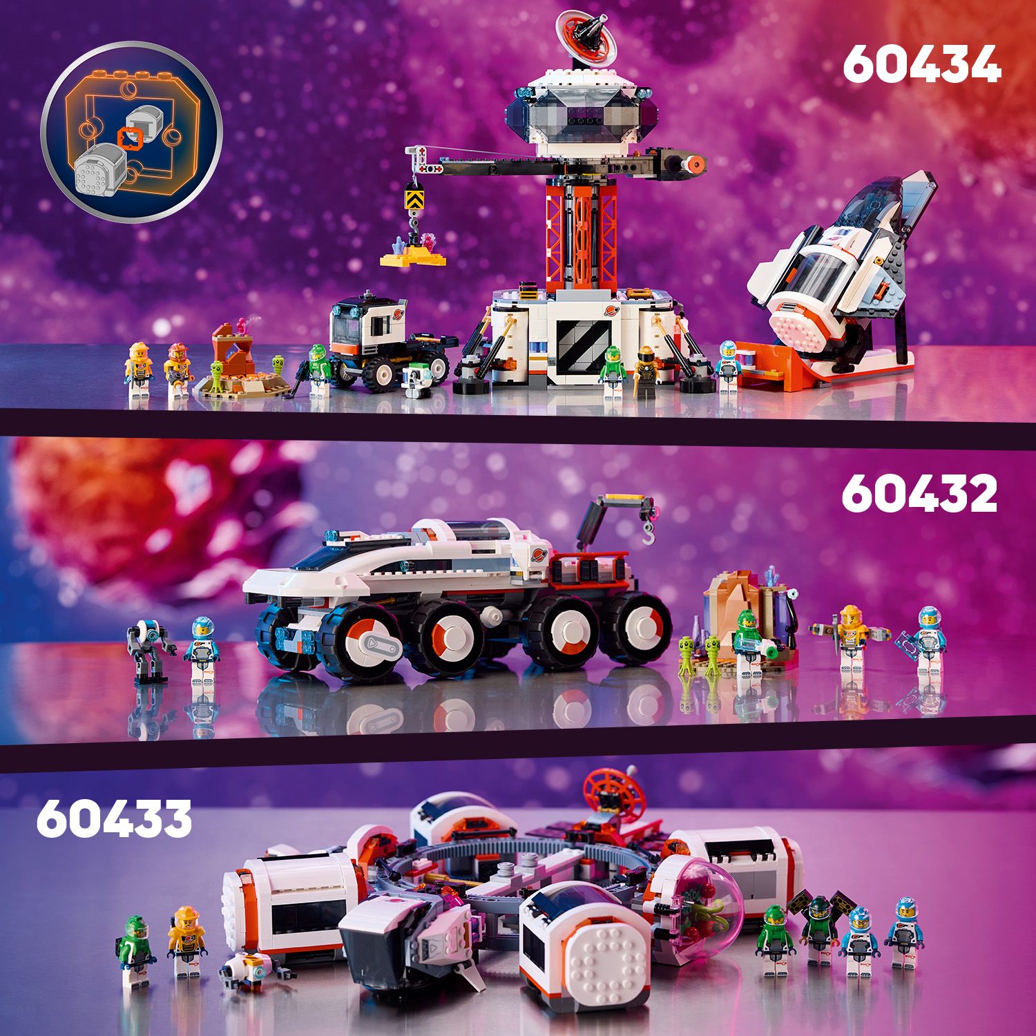 Поєднуйте з іншими космічними наборами LEGO®