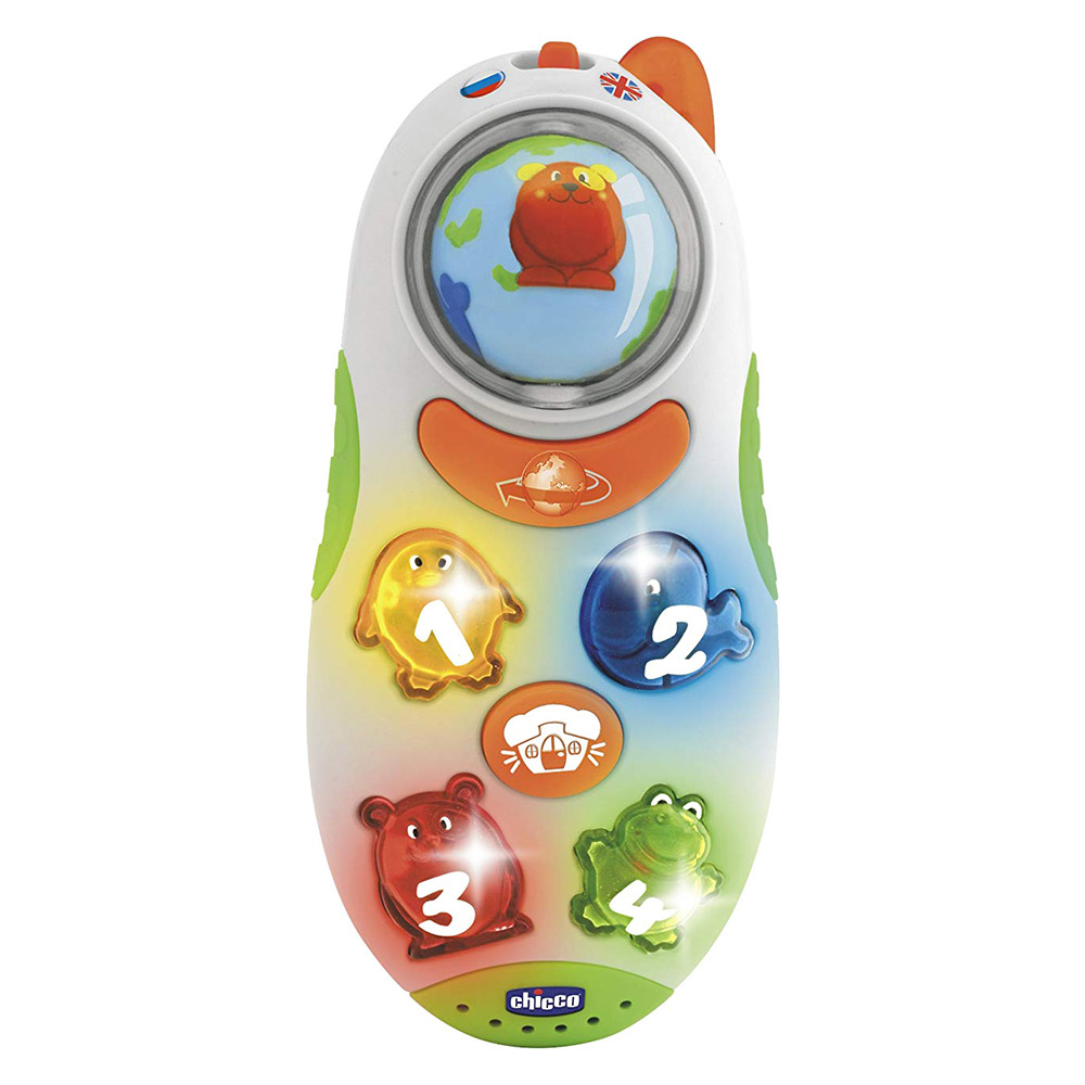

Развивающая игрушка Chicco Мобильный телефон на англо-русском (71408.00.18)