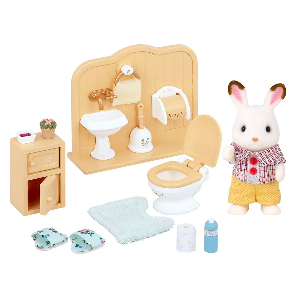 

Набор Sylvanian Families Брат Шоколадного Кролика в уборной (2203)