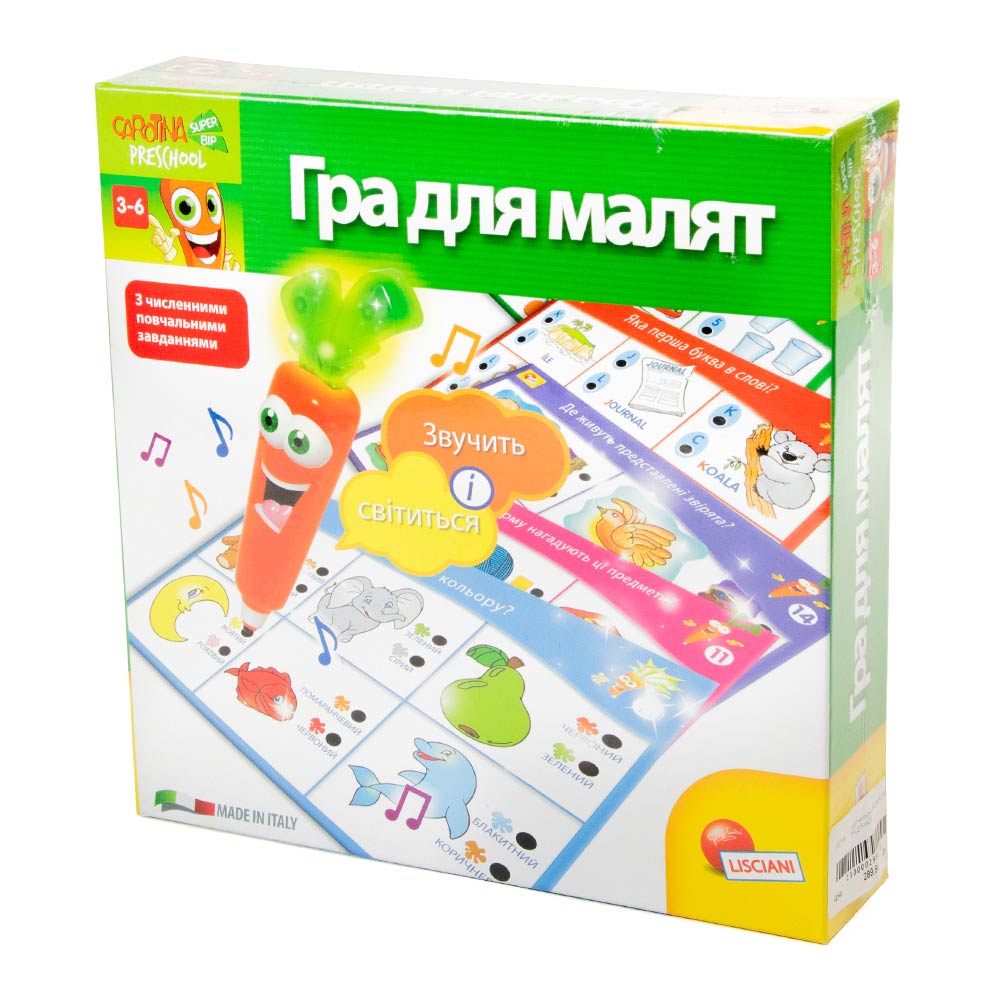 

Настольная игра для малышей Морковь Lisciani Carotina украинская версия (U36714A)