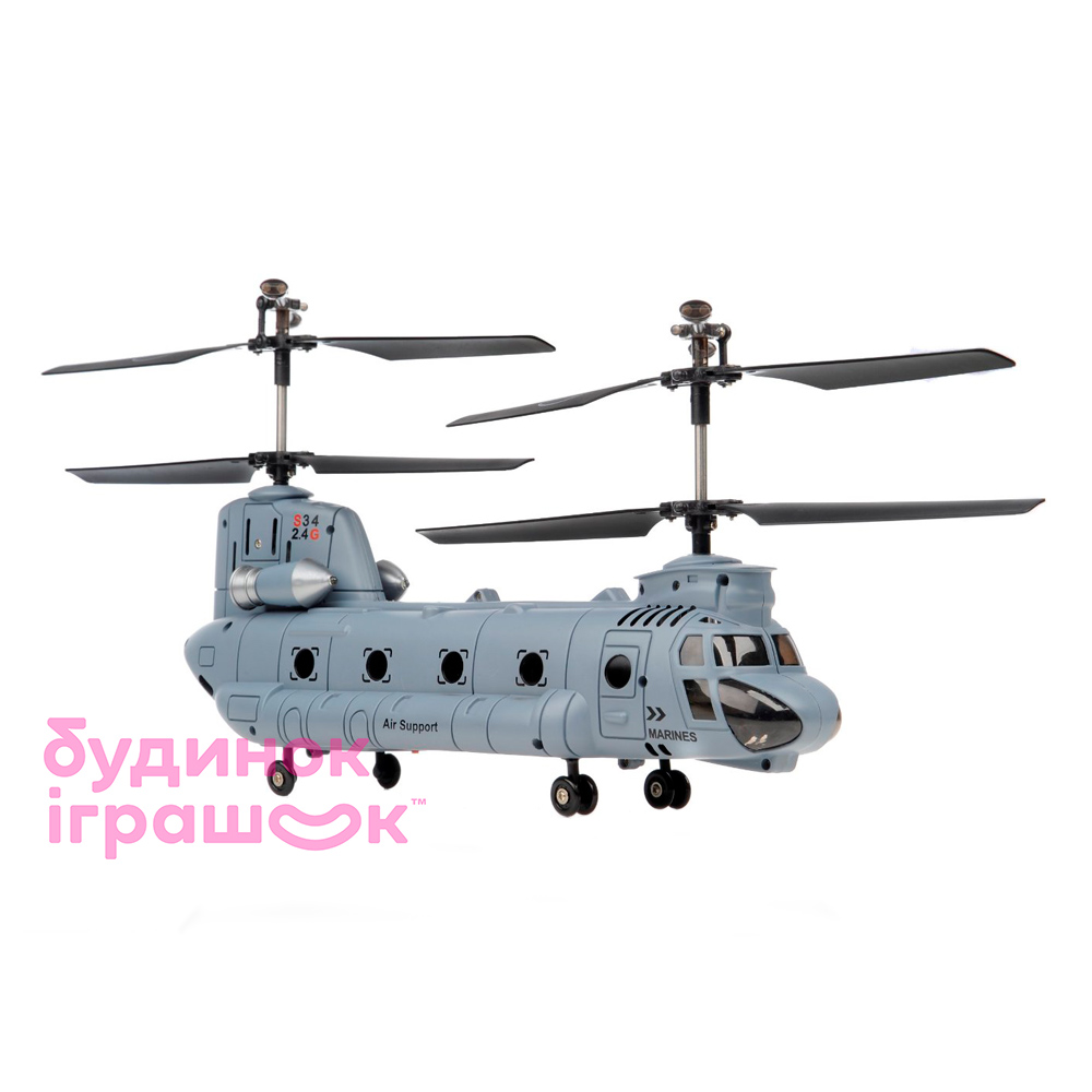 

Вертоліт з гіроскопом і LCD дисплеєм на радіокеруванні Syma (S34)