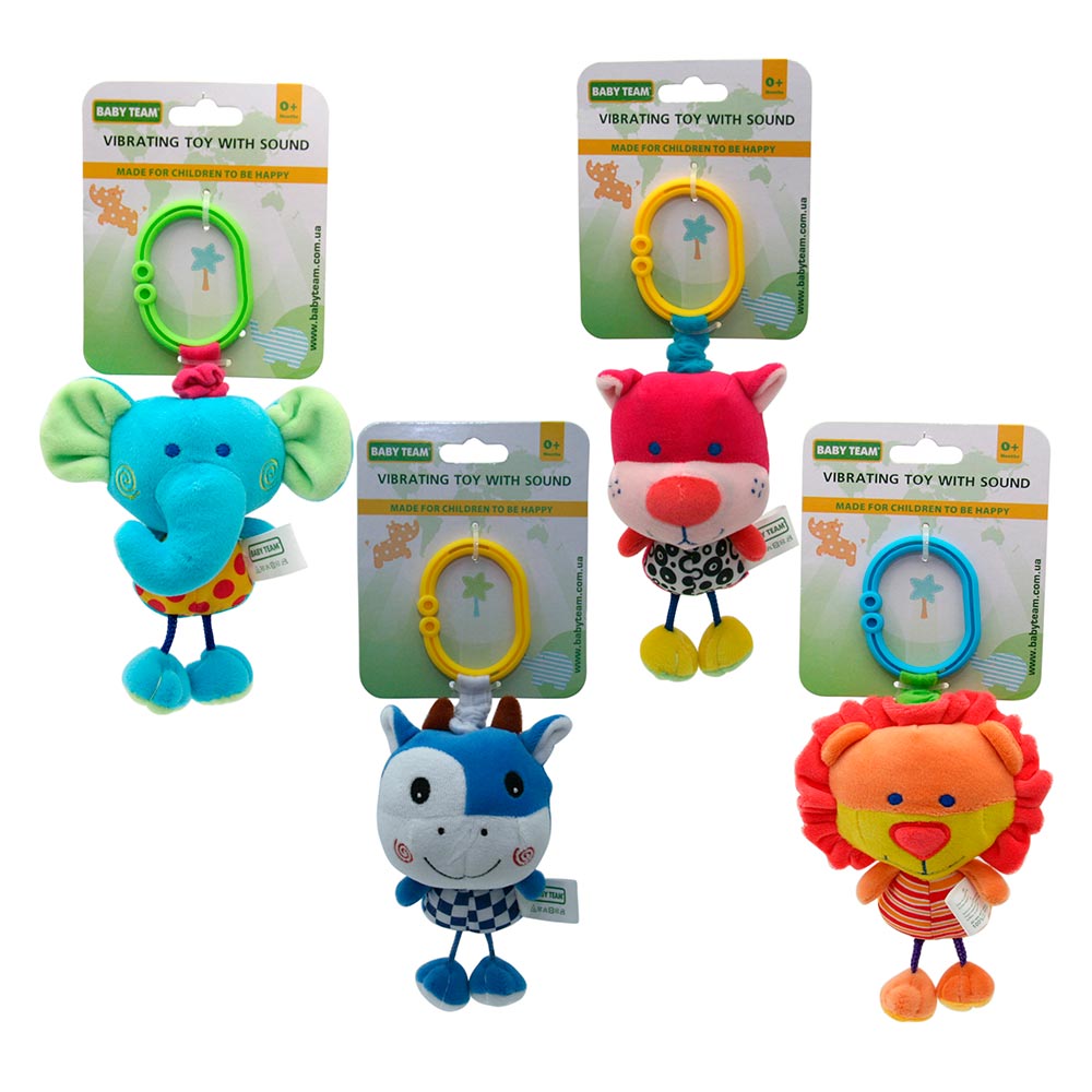 

Игрушка-подвеска Baby Team вибрирующая со звуком в ассортименте (8540)
