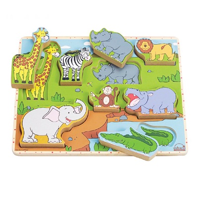 

Пазл-вкладыш Дикие животные (Е1451)