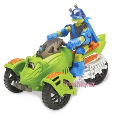 

Боевой транспорт TMNT Трехколесный мотоцикл с фигуркой Лео Ninja Turtles (94004)