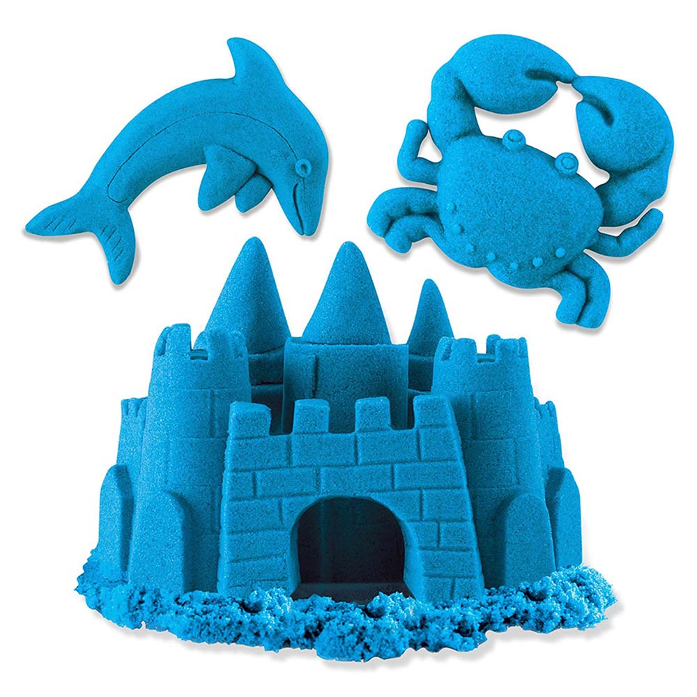 

Кинетический песок для детского творчества Kinetic Sand Color голубой 680 г (71409B)