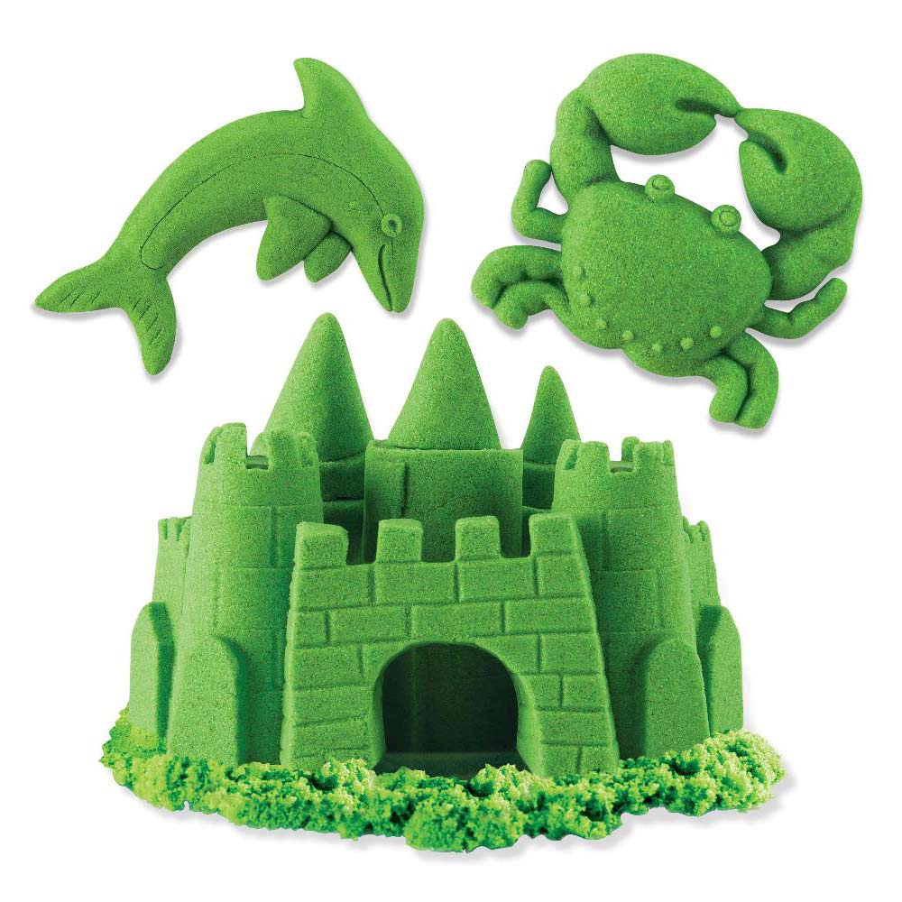 

Кінетичний пісок для дитячої творчості Kinetic Sand Color зелений 680 г (71409G)