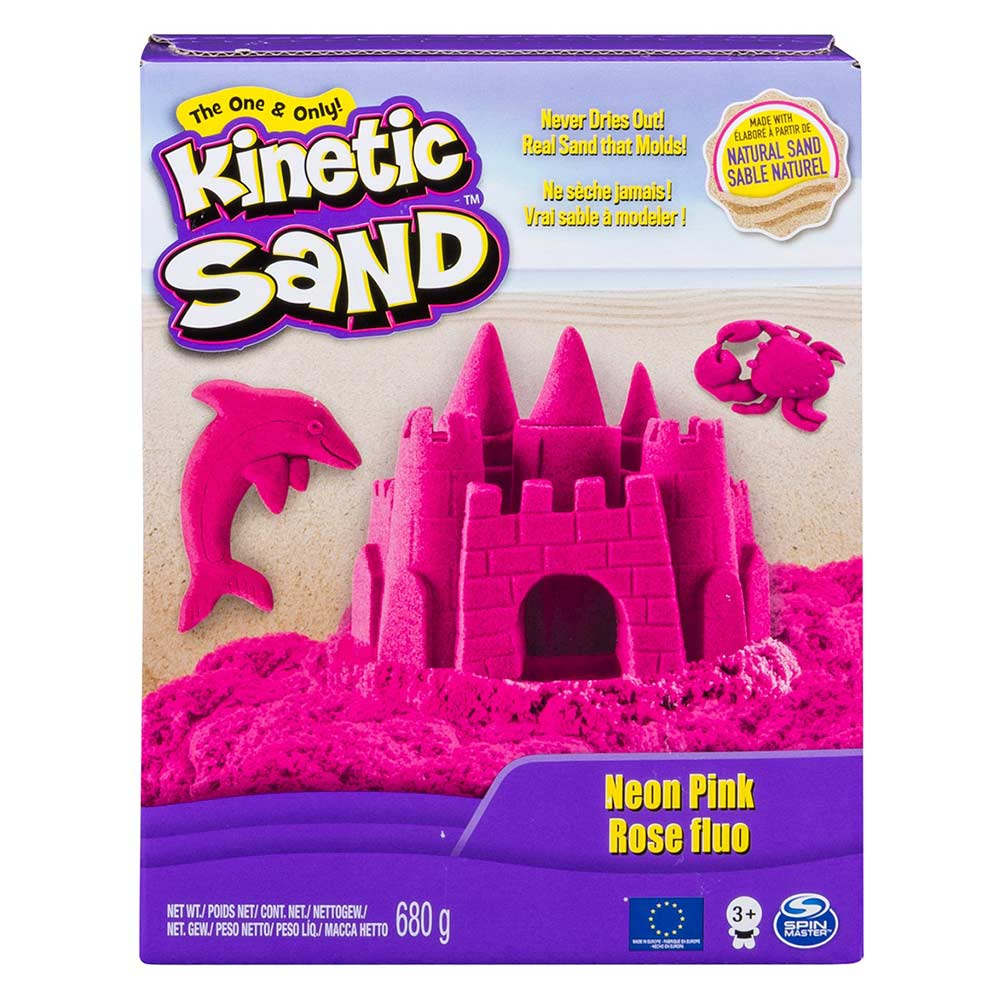 

Кинетический песок для детского творчества Kinetic Sand Color розовый 680 г (71409Pn)