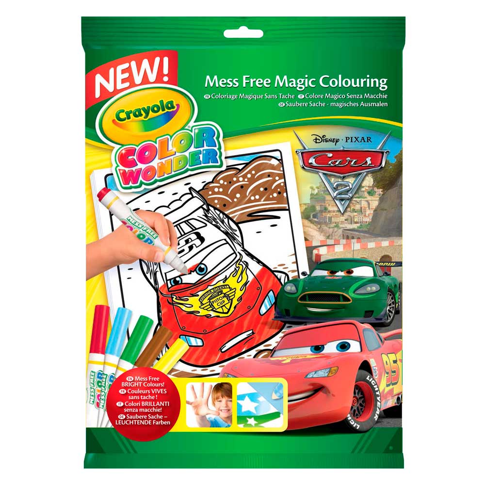 

Книга-раскраска с фломастерами Crayola серии Color Wonder CARS (75-0251)