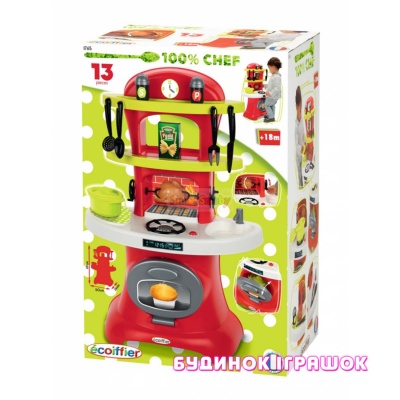 

Игровой набор Ecoiffier Кухня Chef-Cook с грилем и посудой (1765)