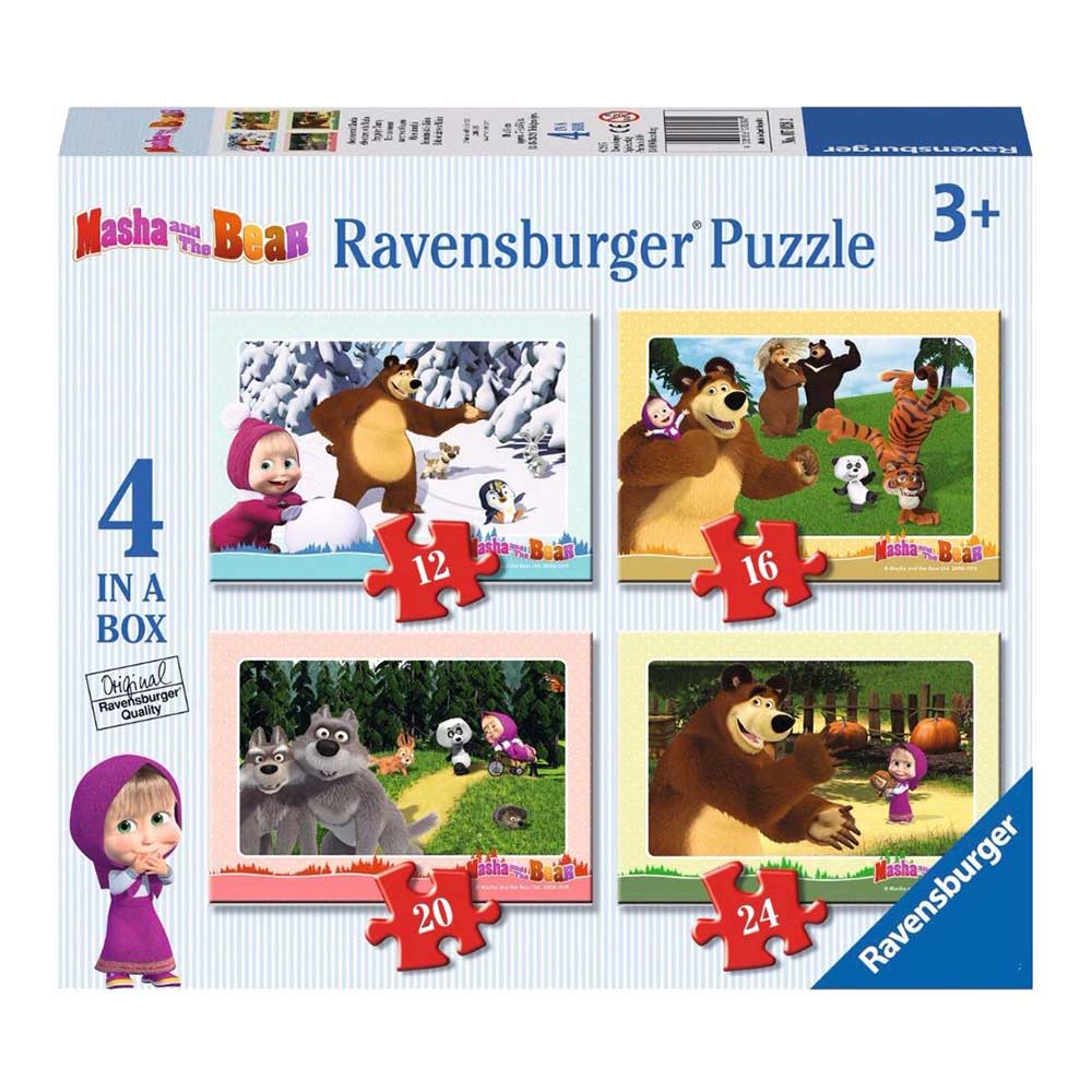 

Пазл Маша и Медведь Ravensburger 4 в 1 (07028R)