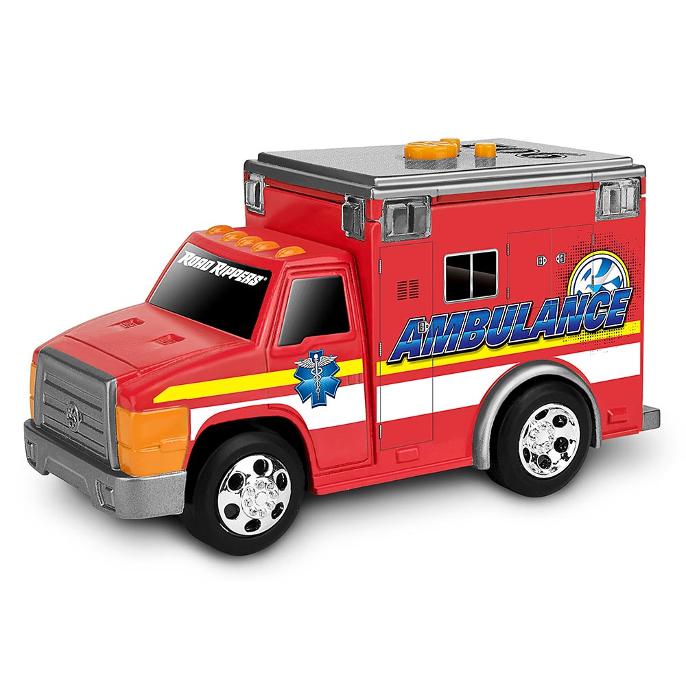 Акція на Спасательная техника Скорая помощь со светом и звуком Toy State (34515) від Будинок іграшок