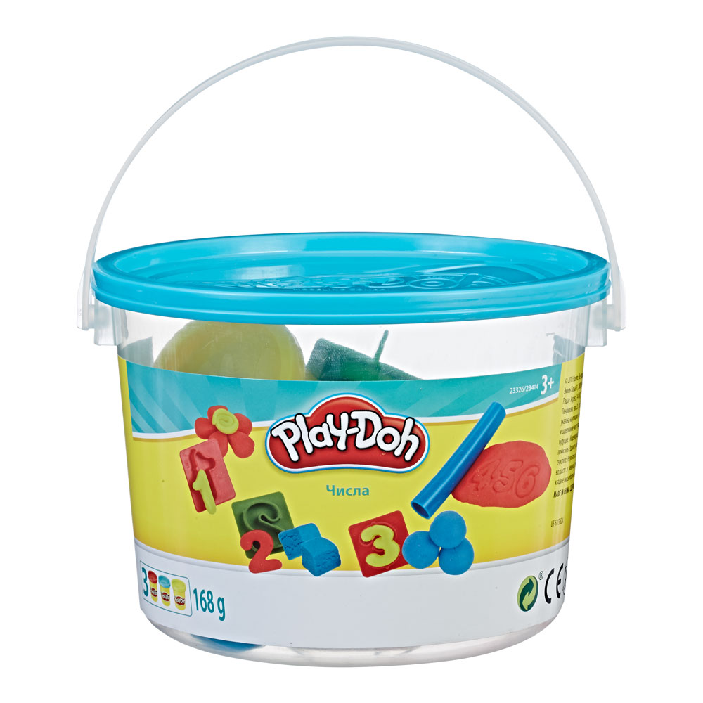 Акція на Набір для ліплення Play-Doh Міні відерко Цифри (23414/23326) від Будинок іграшок