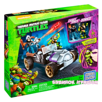 Конструктор Mega Bloks Гоночный автомобиль Донни серии Черепашки