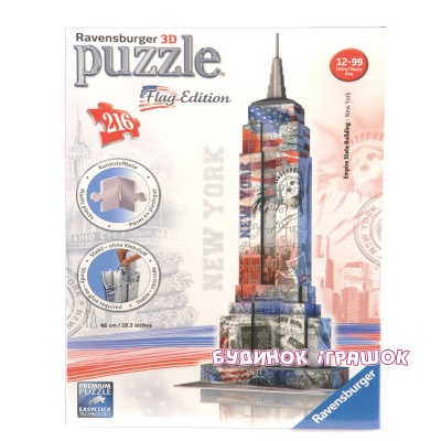 

3D пазл Небоскреб Эмпайр-Стейт-Билдинг Ravensburger Flag Edition (RSV-125838)