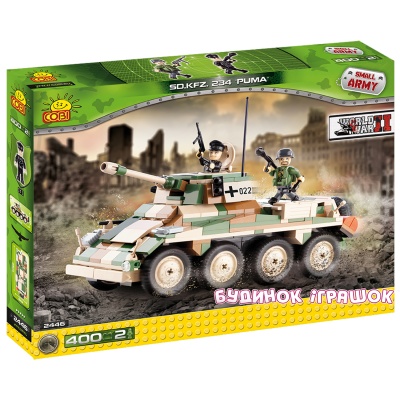 

Конструктор COBI Тяжелая бронированная автомашина SD KFZ-234 PUMA (COBI-2446)