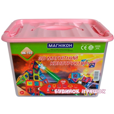 

Магнітний конструктор МАГНІКОН 3D 198 деталей (МК-198)