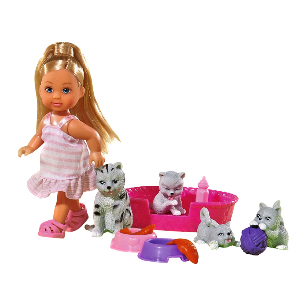 Акція на Лялька Steffi & Evi love Еві з кошенятами (5734191-1) від Будинок іграшок
