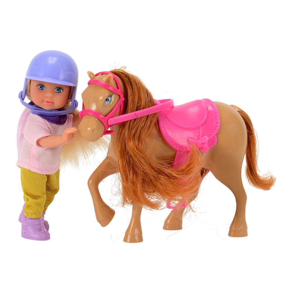 Акция на Набір Steffi & Evi love Еві і світло-коричнева поні (5737464-2) от Будинок іграшок
