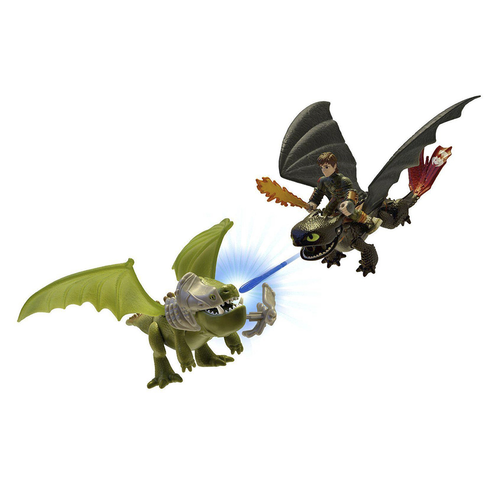 

Набор игрушек Dragons Беззубик и Иккинг против зеленого дракона (SM66599-1)